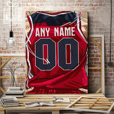 Washington Huskies Jersey Custom Canvas Print Wall Art for Boy Girl Men Women Basketball Personalized Canvas Art